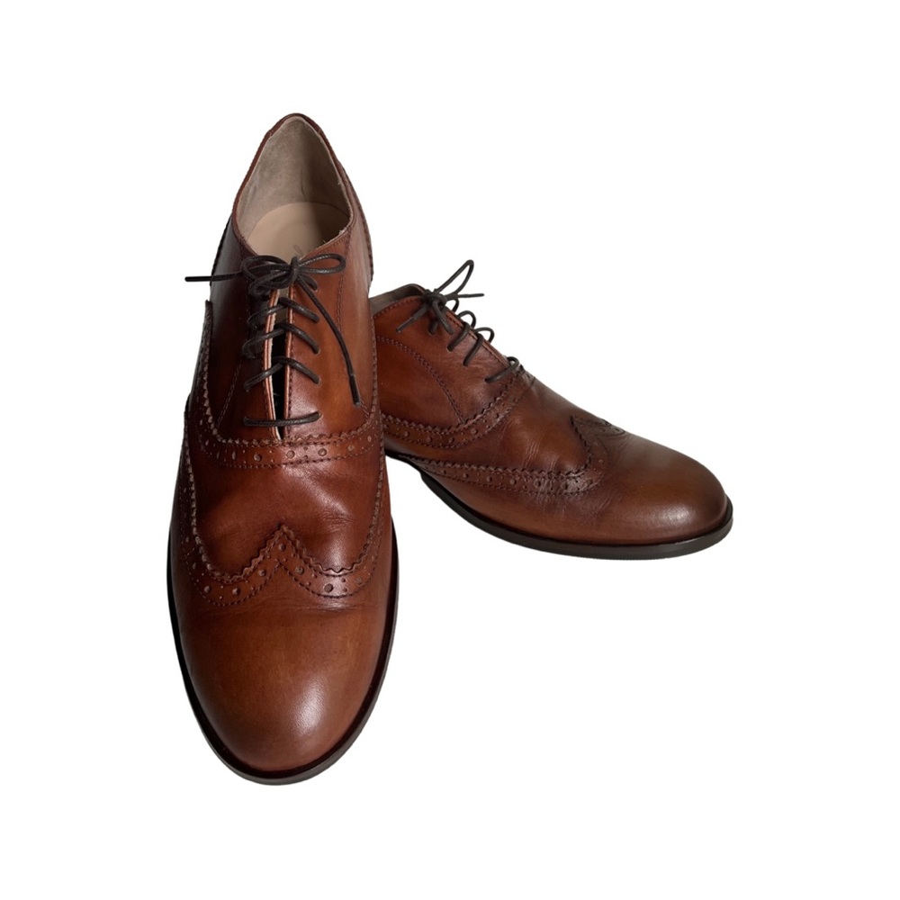 Massimo Matteo Leather Shoes. Wingtip, Made in Italy, size 11, EUC - Picture 3 of 12